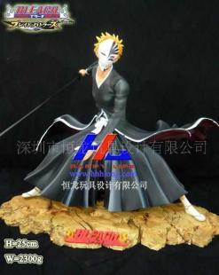 动漫英雄的力量守护 树脂死神公仔——黑崎一护的家居装饰艺术